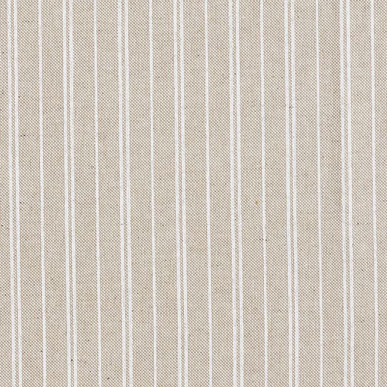 tessuto arredo mezzo panama Righe sottili – naturale/bianco,  image number 1