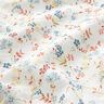 mussolina / tessuto doppio increspato romantici tralci di fiori – bianco,  thumbnail number 2