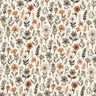 mussolina / tessuto doppio increspato fiori autunnali – bianco lana,  thumbnail number 1