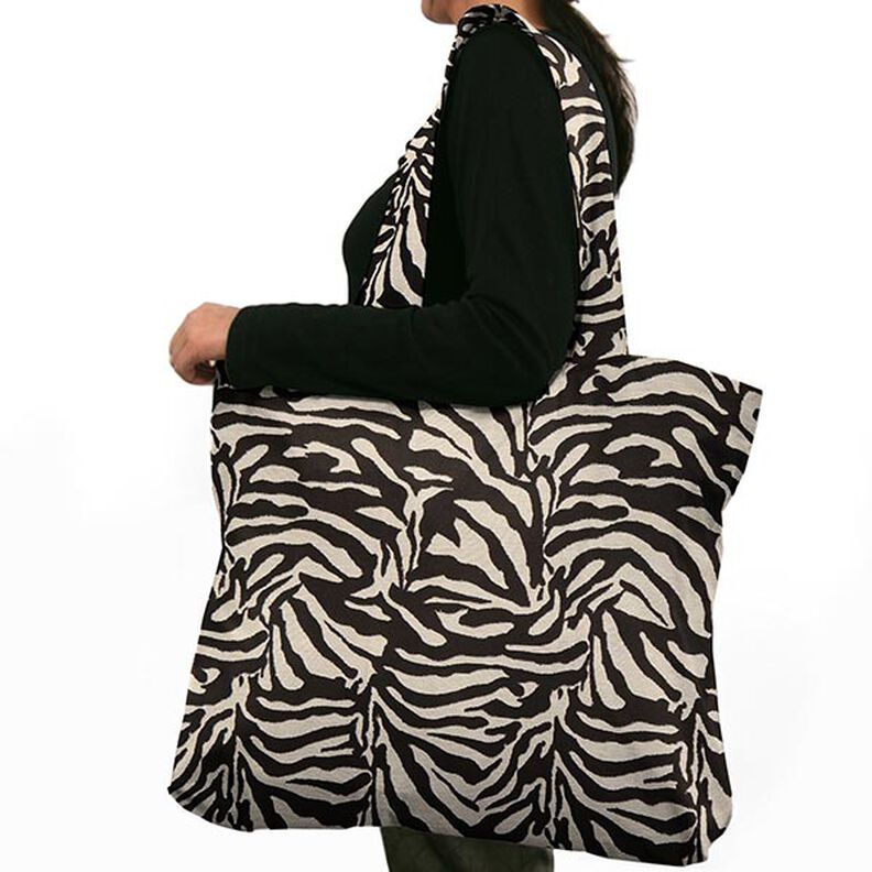 Gobelin jacquard Zebra – nero/bianco,  image number 6