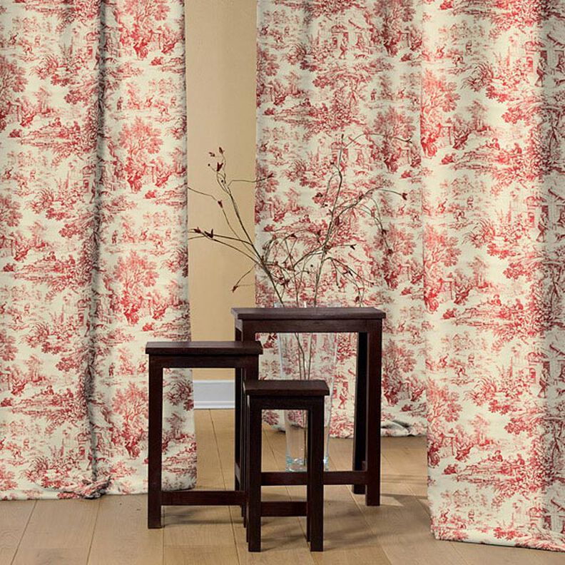 Toile de Jouy – rosso carminio,  image number 4