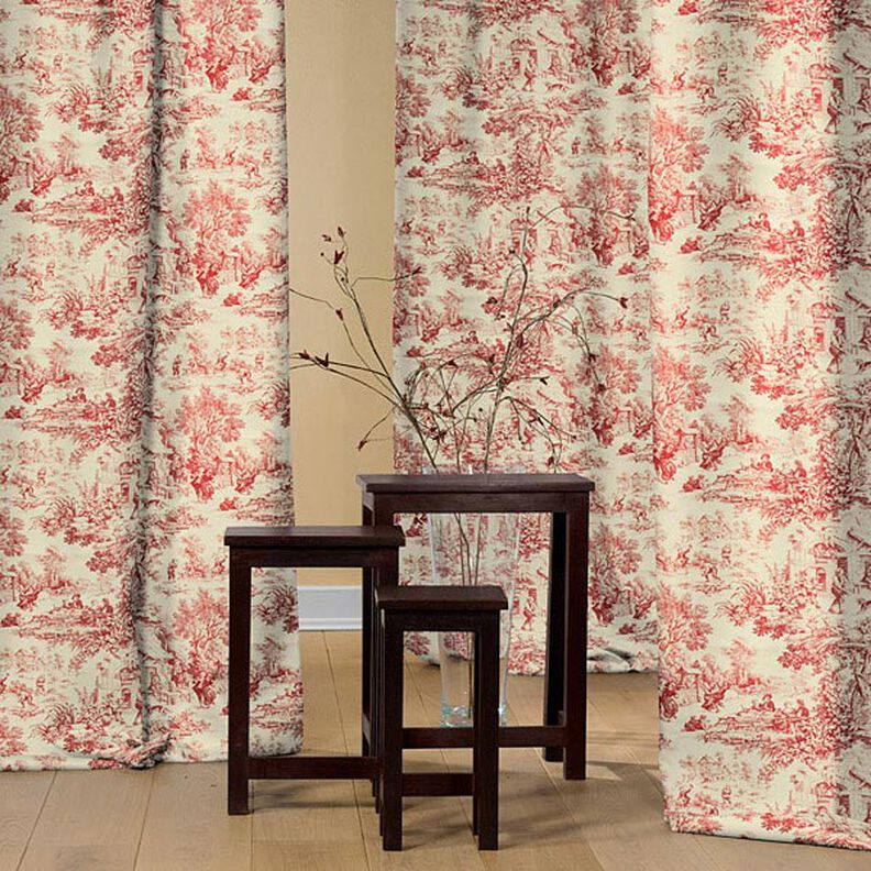 Toile de Jouy – rosso carminio,  image number 4