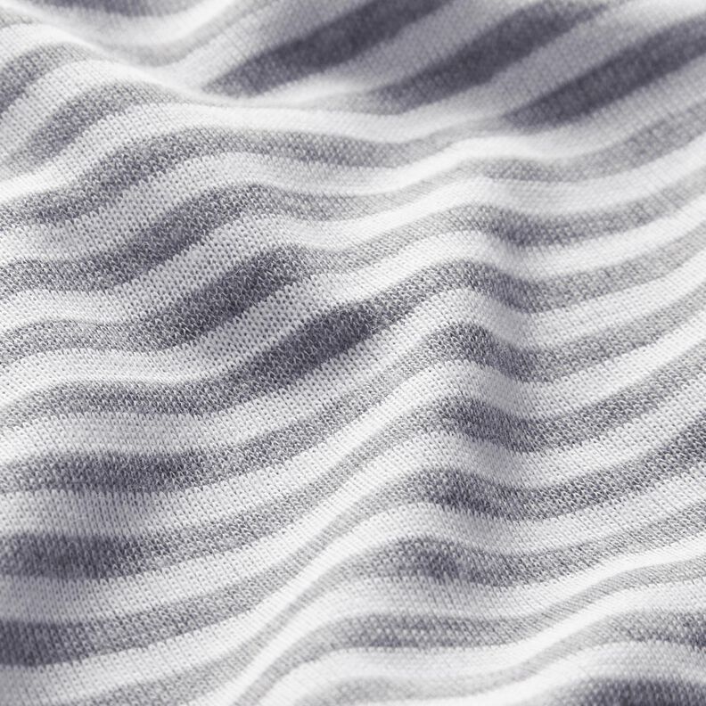Jersey double face a righe in tinta unita – bianco/grigio,  image number 3