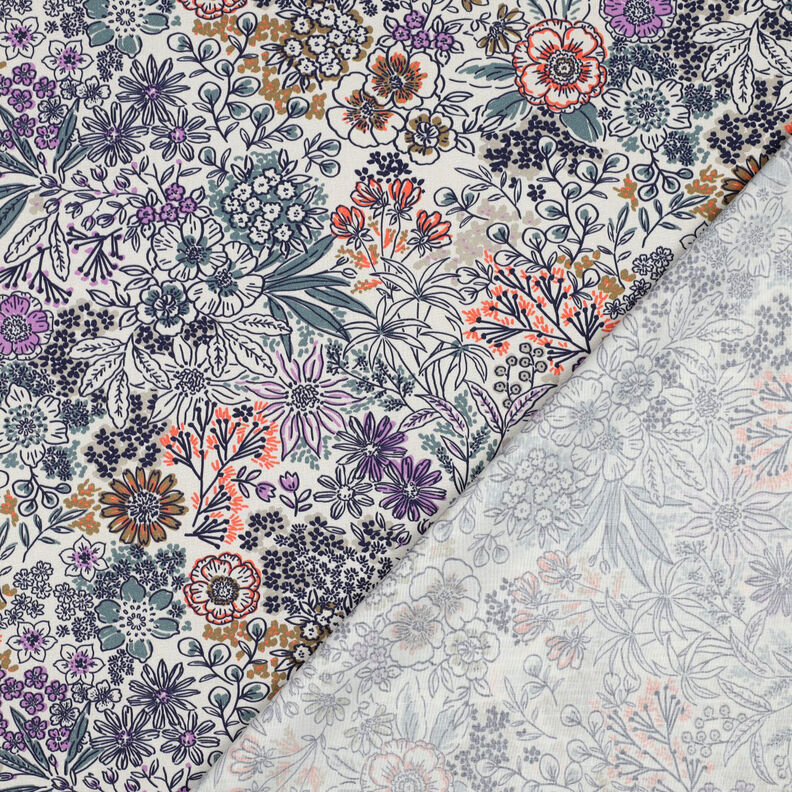popeline di cotone fiori selvatici | Poppy Fabrics – bianco, image number 4