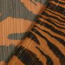 Chiffon gessato glitterato con tigre stampata – nero/rame,  thumbnail number 4