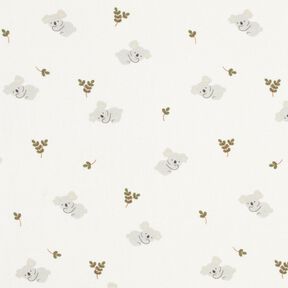 jersey di cotone Koala stanchi – bianco lana, 