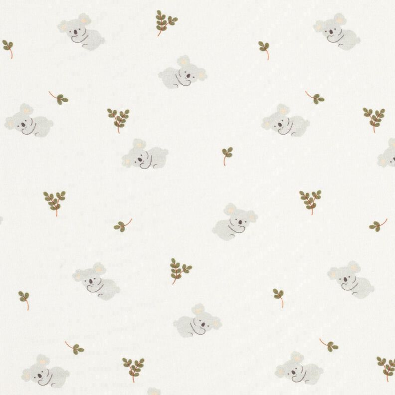 jersey di cotone Koala stanchi – bianco lana,  image number 1
