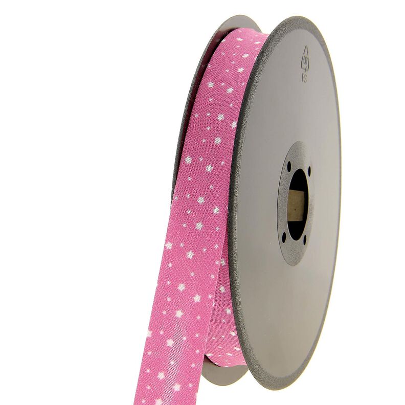 Nastro in sbieco stelle Cotone bio [20 mm] – pink,  image number 2
