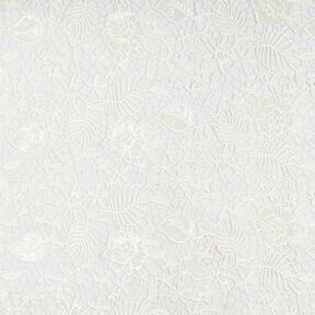 tessuto in pizzo con paillettes e bordo a smerlo – bianco, 