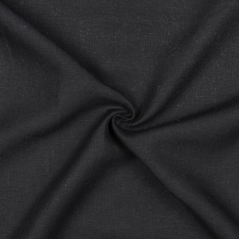Lino europeo tinta unita – nero, image number 1