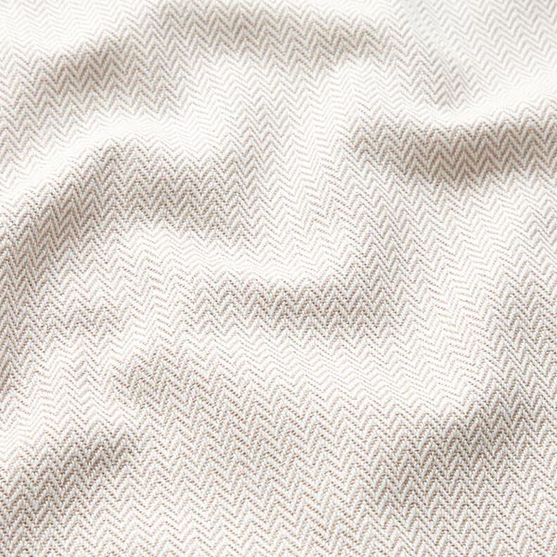 tessuto arredo Jacquard Chevron sottile – beige scuro,  image number 2