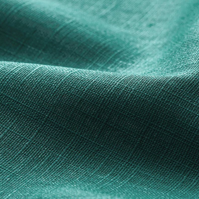 Tessuto di lino misto Ramie medio – abete blu, image number 2