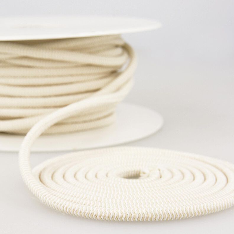 Outdoor Cordoncino elastico [Ø 5 mm] – beige/bianco,  image number 1