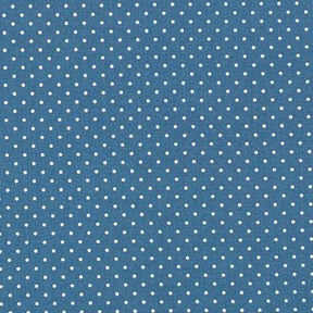 Cotone laminato Piccoli pois – colore blu jeans, 
