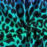 French terry, felpa estiva Leopardo a colore sfumato stampa digitale – lilla bluastro/turchese,  thumbnail number 3