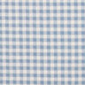 Tessuto in cotone a quadri strutturati – bianco/azzurro,  thumbnail number 1