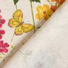tessuto arredo mezzo panama Fiori di campo – naturale/lampone,  thumbnail number 4