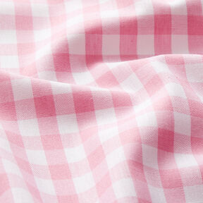 tessuto in cotone Quadro vichy 1 cm – rosa/bianco, 