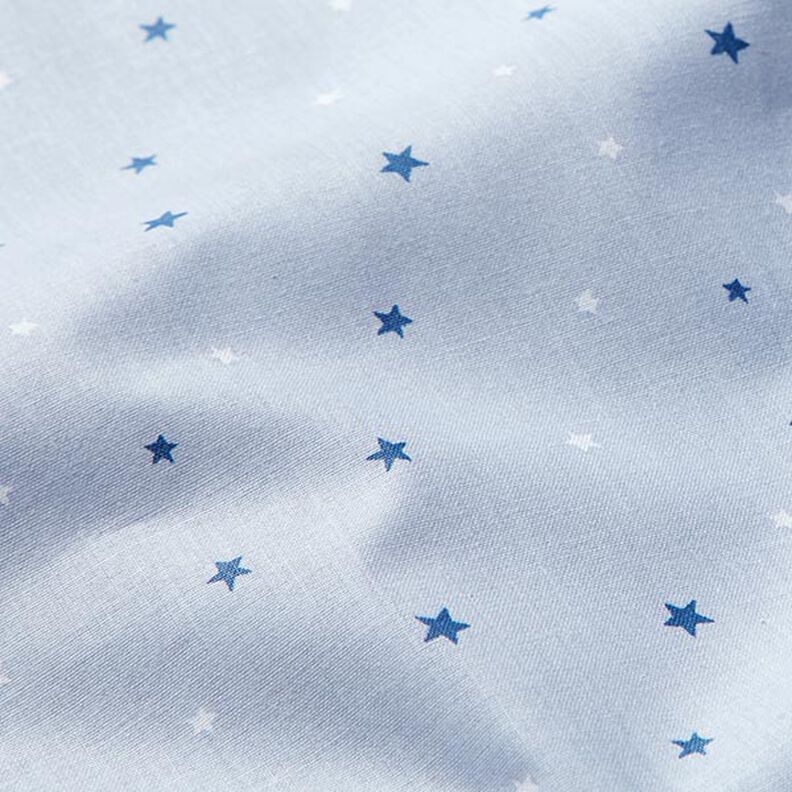 tessuto in cotone cretonne stelle – blu,  image number 2