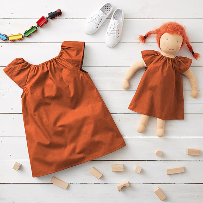 GOTS popeline di cotone | Tula – terracotta,  image number 6