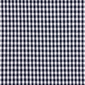 tessuto in cotone Quadro vichy 0,5 cm – nero-azzurro/bianco, 