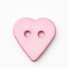 Bottone a forma di cuore [Ø 15 mm] – rosa,  thumbnail number 1