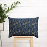 tessuto in cotone popeline Delicati abeti – blu notte/oro,  thumbnail number 8