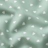 Popeline di cotone biologico con cuori sparsi – canna palustre,  thumbnail number 2