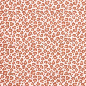 tessuto in cotone cretonne motivo leopardato piccolo – avorio/rame, 