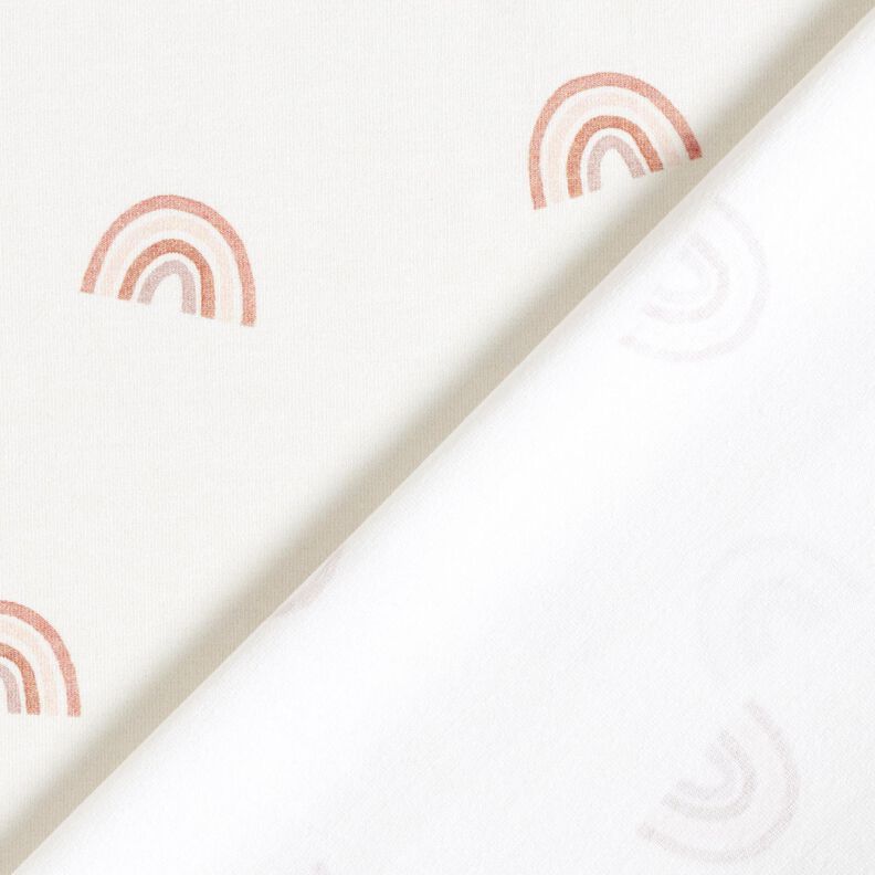GOTS jersey di cotone Delicati arcobaleni stampa digitale – avorio | Resto 60cm,  image number 4