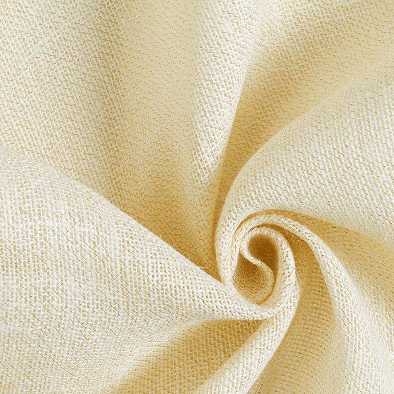 tessuto arredo Iuta lurex 150 cm – avorio/oro,  image number 1