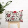 tessuto in cotone cretonne Fiori dai colori vivaci – uva/naturale,  thumbnail number 5