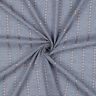 tessuto in cotone Jacquard Quadretti e fiori – blu oceano/bianco,  thumbnail number 3
