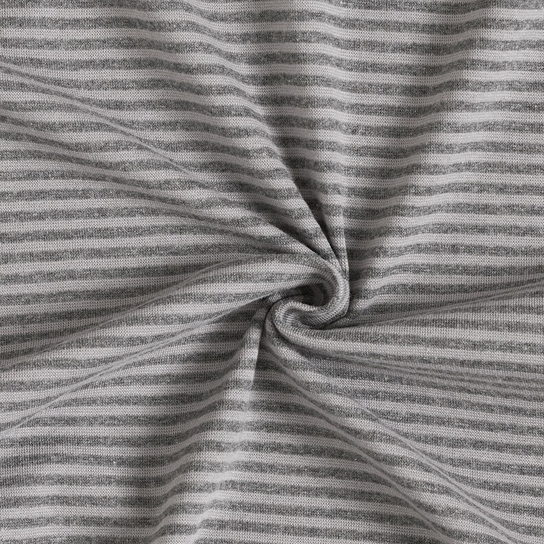 tessuto per polsini Righe tubolari – argento/grigio scuro,  image number 3