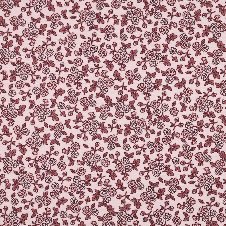 flanella di cotone fiorellini | Poppy Fabrics – rosé/malva, image number 1