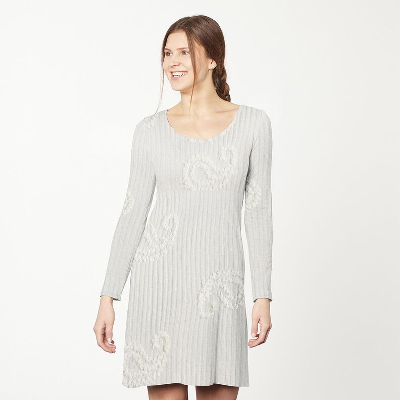 maglia a coste Effetto paisley – avorio,  image number 5