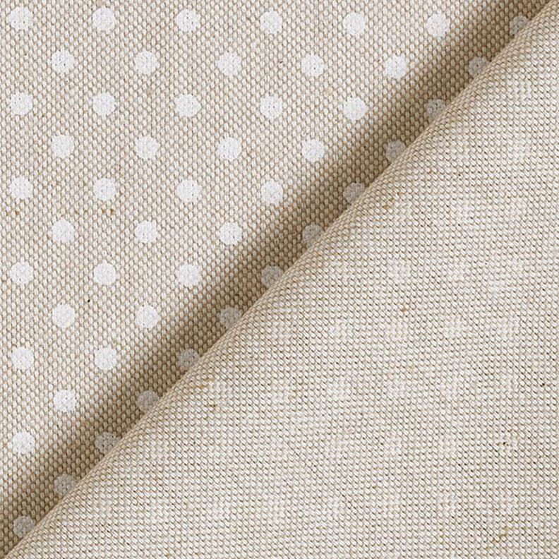 tessuto arredo mezzo panama Punti classici – naturale/bianco, image number 4