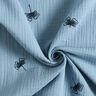 mussolina / tessuto doppio increspato Ginkgo ricamato – blu jeans chiaro,  thumbnail number 3