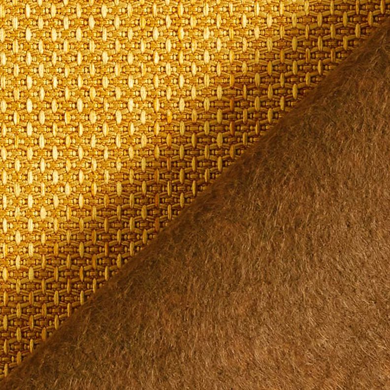 tessuto da tappezzeria struttura a nido d'ape – giallo curry,  image number 3