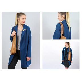 FRAU KATI Felpa con collo sciallato e pieghe invertite | Studio Schnittreif | XS-XXL, 