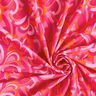 tessuto per costumi da bagno Anelli astratti – rosa fucsia acceso/arancione,  thumbnail number 3