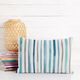 tessuto arredo mezzo panama, righe acquerello – bianco/blu,  thumbnail number 9
