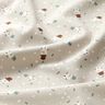 tessuto in cotone popeline Dolci pupazzi di neve – tortora chiaro,  thumbnail number 2