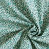 tessuto in cotone cretonne Numerosi fiori – petrolio/bianco,  thumbnail number 3
