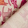 tessuto arredo mezzo panama gatti colorati – naturale/porpora,  thumbnail number 4