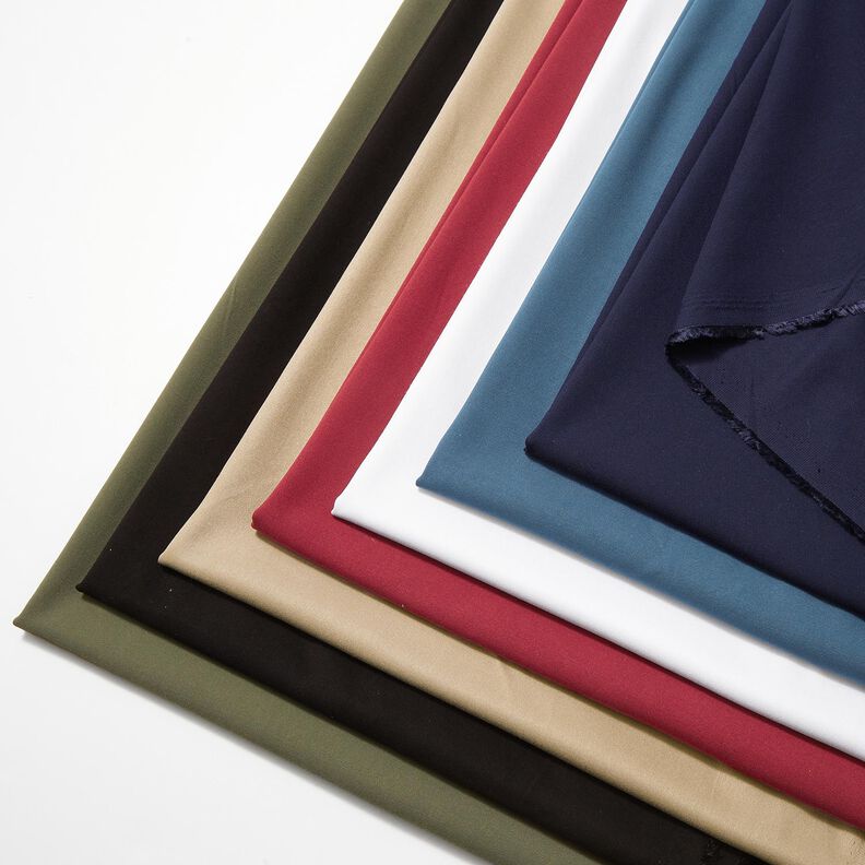 viscosa stretch tinta unita – blu marino,  image number 5