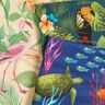 tessuto arredo mezzo panama animali della giungla – beige/verde,  thumbnail number 5