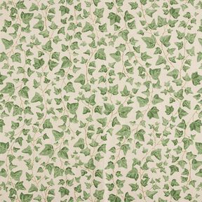tessuto arredo mezzo panama Edera – naturale/verde, 