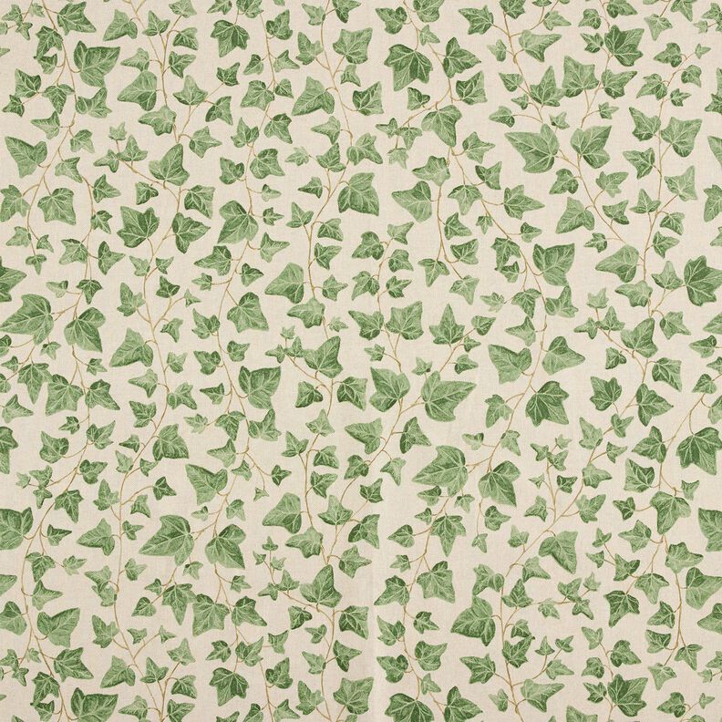 tessuto arredo mezzo panama Edera – naturale/verde,  image number 1