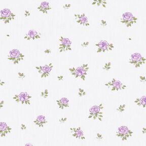 popeline di cotone rose delicate – lavanda/bianco, 